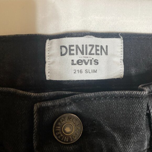 Denizen Slim 216 29x32 Cotton Blend Black Jeans - Picture 2 of 5